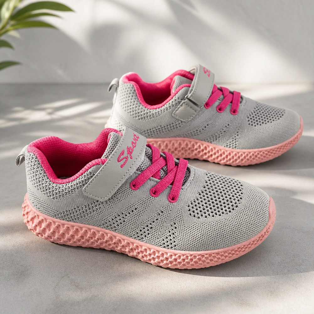 NWOB Girls Lace up Sneakers Size EU37 US 5- 5.5
